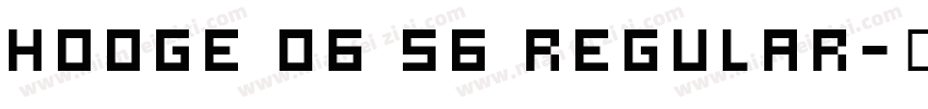 hooge 06 56 Regular字体转换